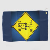 Golf Cart Yield Sign Golfhanddoek (Horizontaal)
