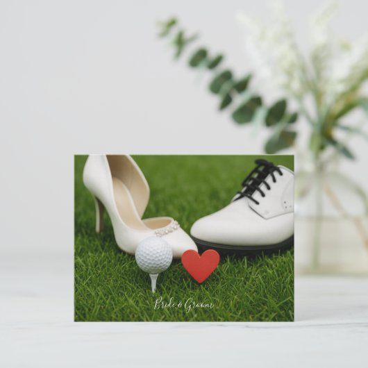 Golf carte balle de golf avec amour (Debout devant)