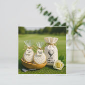 Golf carte de remerciements avec cadeaux de golf s (Debout devant)