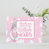 Golf Carte de remerciements thème rose pour femme  (Debout devant)
