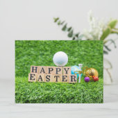 Golf Carte Pâques pour golfeur (Debout devant)