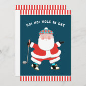 Golf Cartes de fin de année de Noël (Devant / Derrière)