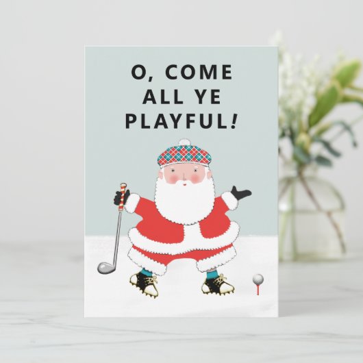 Golf Cartes de fin de année de Noël (Debout devant)