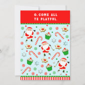 Golf Cartes de fin de année de Noël (Devant)