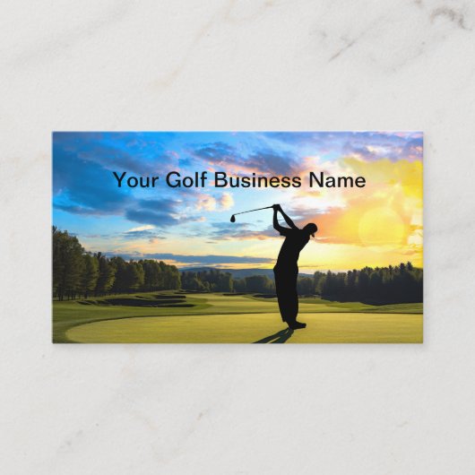 Golf Cartes de visite Pittoresques (Devant)