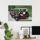 Golf Carts Poster (Thuiskantoor)