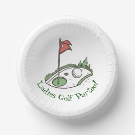 Golf Celebration Party Paper Bowl Papieren Kommen