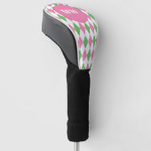 Golf Chic Argyle Monogram Club Head Cover (Schuin)