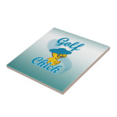 Golf Chick #3 Tegeltje (Zijkant)
