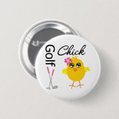 Golf Chick Ronde Button 5,7 Cm (Voorkant /achterkant)