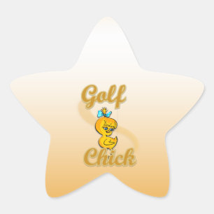 Golf Chick Ster Sticker