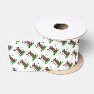 Golf Chocolate Labrador Retriever Dog - Cute Lint