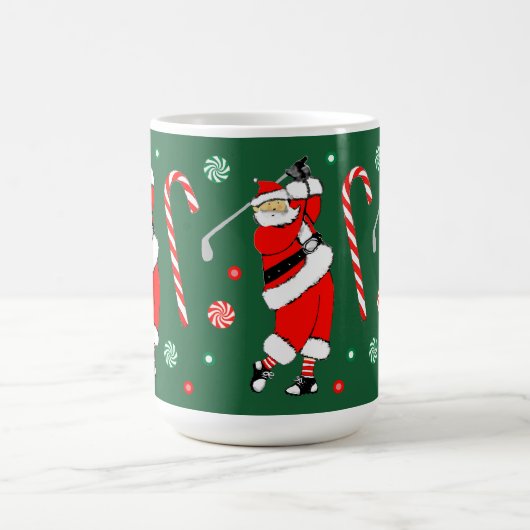 Golf Christmas Coffee Mug (Centre)