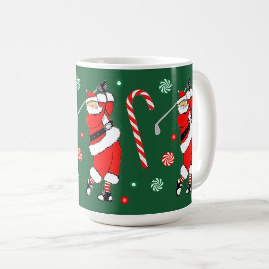Golf Christmas Coffee Mug (Devant droit)