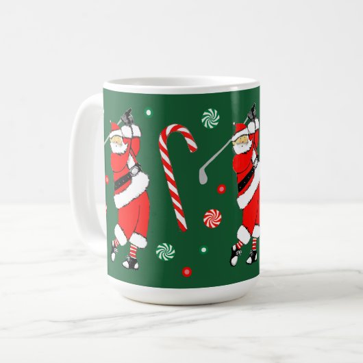 Golf Christmas Coffee Mug (Devant gauche)