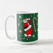 Golf Christmas Coffee Mug (Gauche)