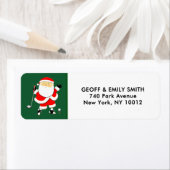 Golf Christmas Holiday Label (Insitu)