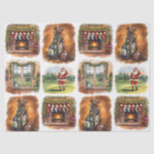 Golf Christmas Party with golf themed Tissuepapier (Voorkant)