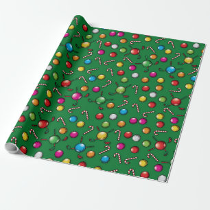 Golf Christmas Pattern Design Cadeaupapier
