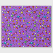 Golf Christmas Pattern Design Cadeaupapier (Vlak)