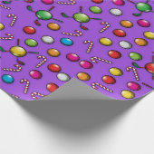 Golf Christmas Pattern Design Cadeaupapier (Hoek)