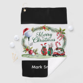 Golf Christmas themed   Golfhanddoek (Insitu)