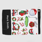 Golf Christmas themed   Golfhanddoek (Horizontaal)