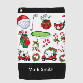 Golf Christmas themed   Golfhanddoek