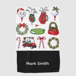 Golf Christmas themed   Golfhanddoek