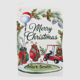 Golf Christmas themed   Golfhanddoek
