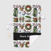 Golf Christmas themed   Golfhanddoek (Insitu)