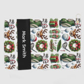 Golf Christmas themed   Golfhanddoek (Horizontaal)