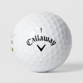 Golf 'Cloches de mariage & balles de golf' Cadeau de fa (Logo)