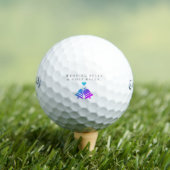 Golf 'Cloches de mariage et balles de golf' Cadeau de f (T-shirt Insitu)