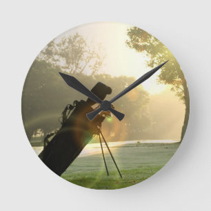 Golf Clock Ronde Klok