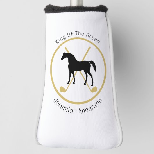 Golf Club and Horse Personalized Golfheadcover (Draai 90)