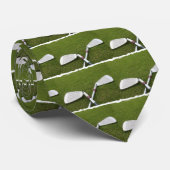 Golf Club Design Necktie Stropdas (Opgerold)