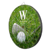 Golf Club en Ball Personalized Dartbord (Voorkant Rechts)