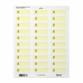 Golf Club Fetching Rabbit Return Label (Full Sheet)