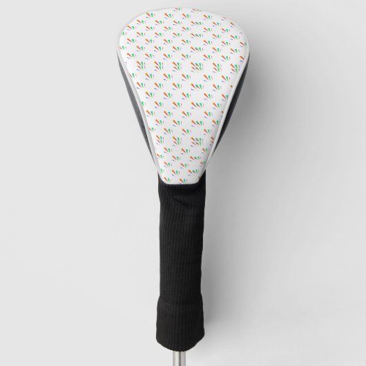 Golf club head cover with a sleek design (Voorkant)
