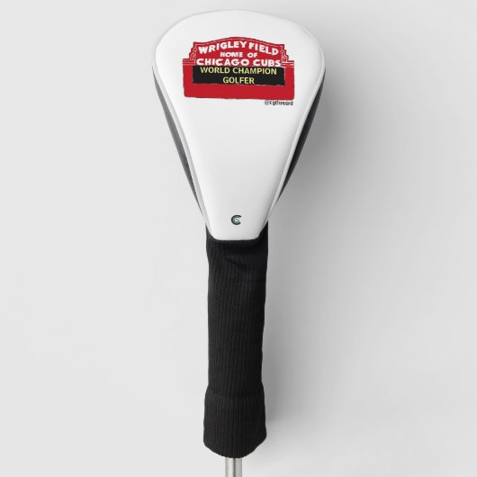 Golf Club Head Hoesje | Wereldkampioen Golfer Golfheadcover (Voorkant)