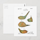 GOLF CLUB-HOOFDPATENT - Briefkaarten (Voorkant / Achterkant)