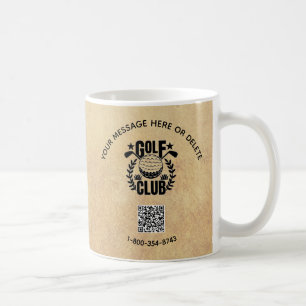 Golf Club League Aangepaste Logo QR-code Koffiemok