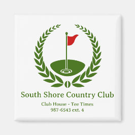 Golf Club Logo Custom Classic Golf Flag Magneet