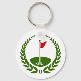 Golf Club Logo Custom Classic Golf Flag/Pro Shop Sleutelhanger