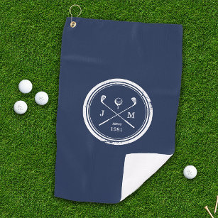  Golf Club Logo Monogram Golfhanddoek