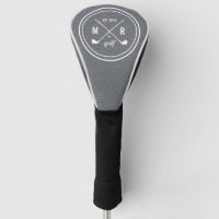 Golf Club logo monogram grijs leder