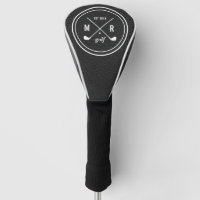 Golf Club logo monogram zwart leder