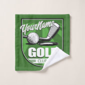 Golf Club NAME Pro Golfer Player Personnalisé (Gant de toilette)