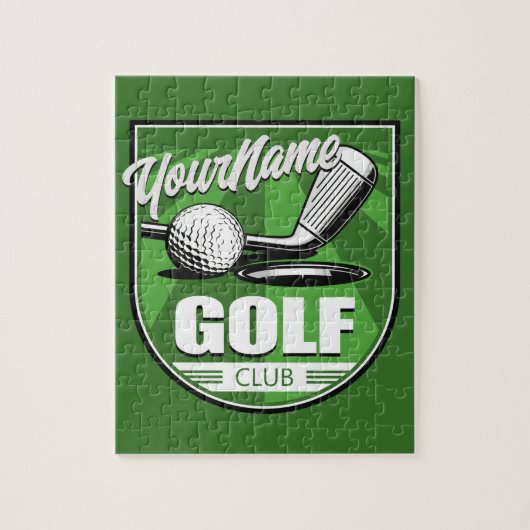 Golf Club NAME Pro Golfer Player Persoonlijk Legpuzzel (Verticaal)